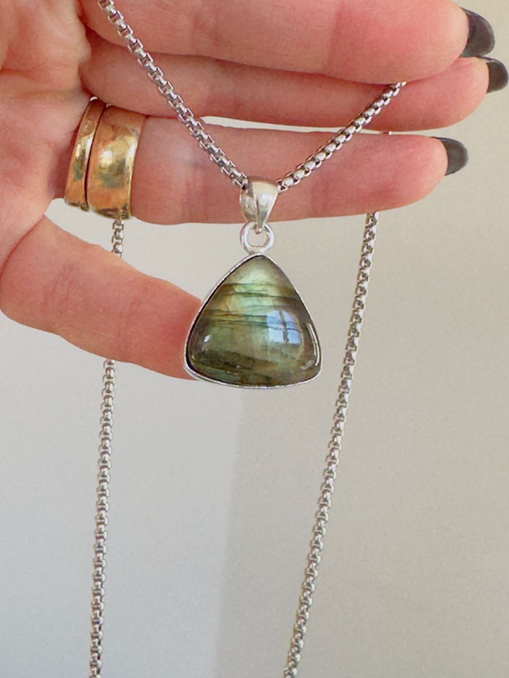 Catenine: Labradorite necklace – Nuovo e nell'imballaggio originale da Genève venduto da AGBERG 8