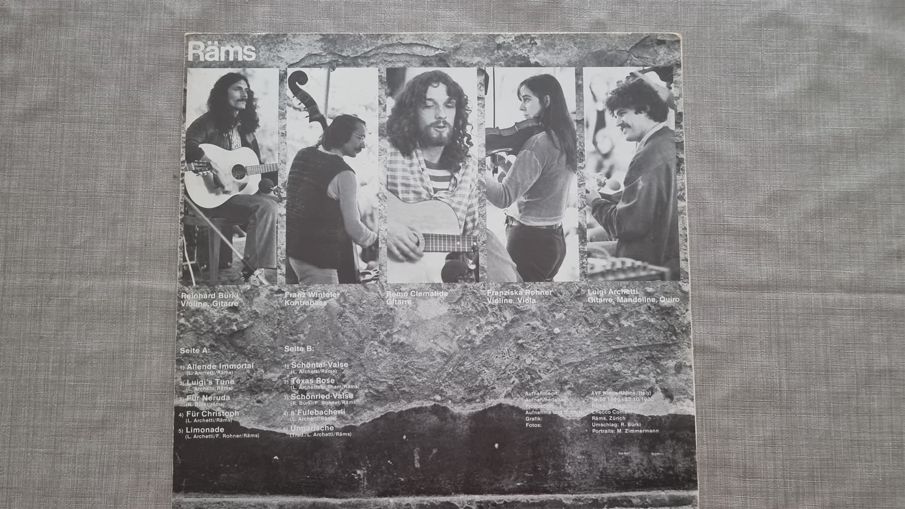 Dischi in vinile: LP Räms – Räms – Usato da Schaffhausen venduto da Kellerrassel 2