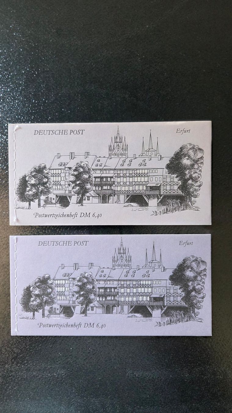 Alle Briefmarken: 2 Markenhefte Deutsche Post 1990, gestempelt – Gebraucht aus Muri b. Bern von Nydegg3