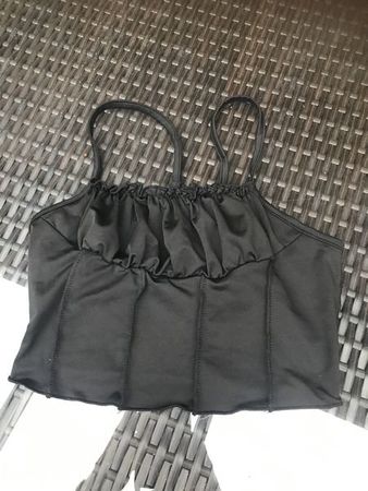 Damen Mädchen Top schwarz S