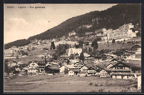Cartoline postali: AK Leysin, Vue generale, 1923 – Usato da Berlin venduto da bartko-reher