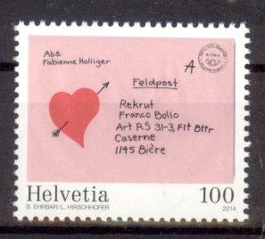 Alle Briefmarken: 2014, 125 Jahre Schweizer Feldpost ** – Gebraucht aus Willisau von Vollstempel