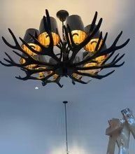 Lampadari & plafoniere: Grosse Geweih Kronleuchter – Nuovo e nell'imballaggio originale da Bern venduto da Miraitrading 1