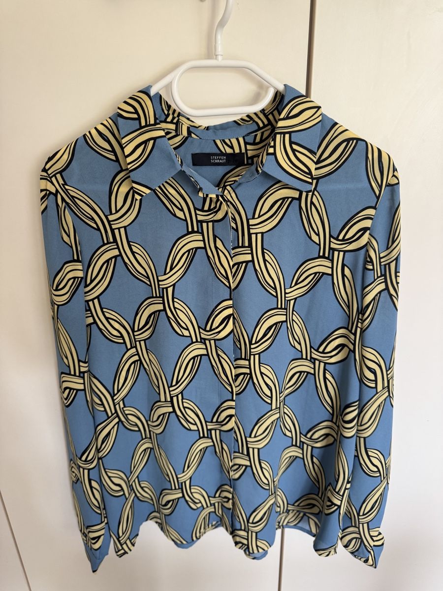 Steffen Schraut Camicette: Bluse Steffen Schraut blau gelb 38 – Usato da Oberglatt ZH venduto da jul_nhy7