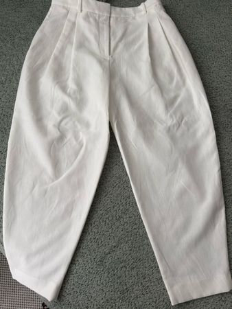 Zara Leinenhose weiss