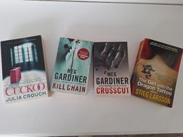 4 spannende Thriller ENGLISCH