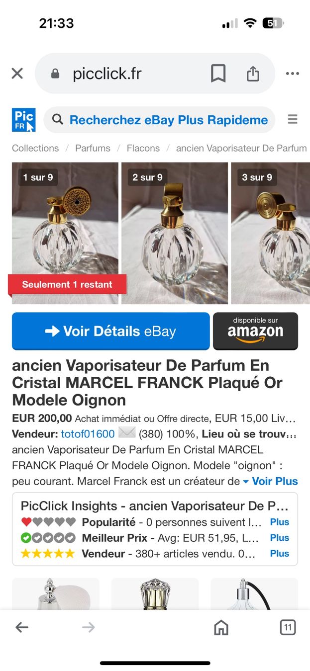 Flaconi: Magnifique flacon de collection de Marcel Frank – Usato da Genève venduto da ati_tj8f 7