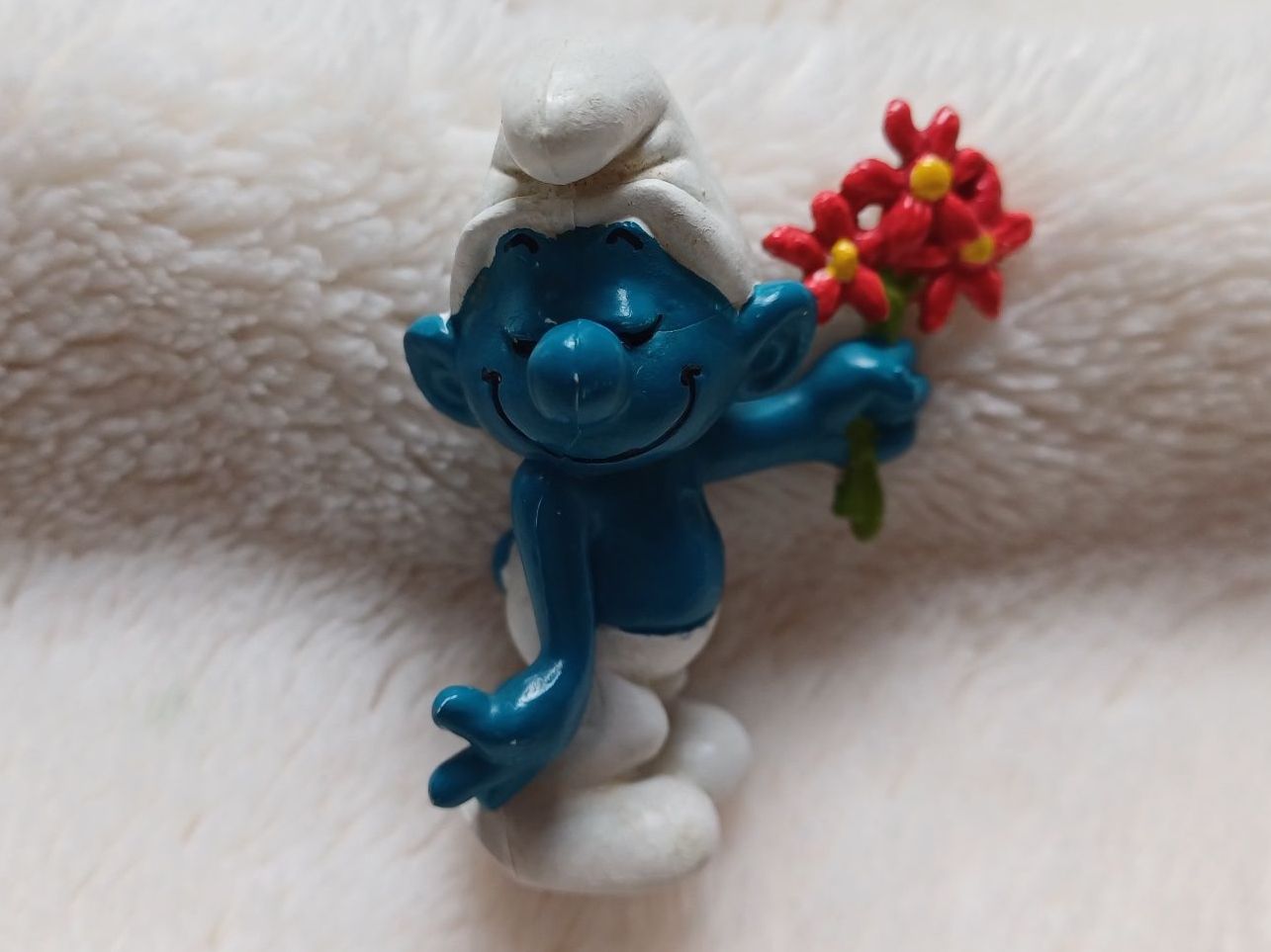 Schleich Statuette: Schleich und Peyo - Schlumpf mit Blumen – Usato da Würenlos venduto da Abracadabra26