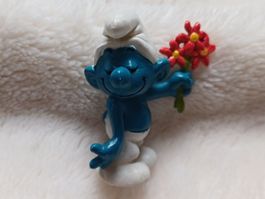 Schleich und Peyo - Schlumpf mit Blumen