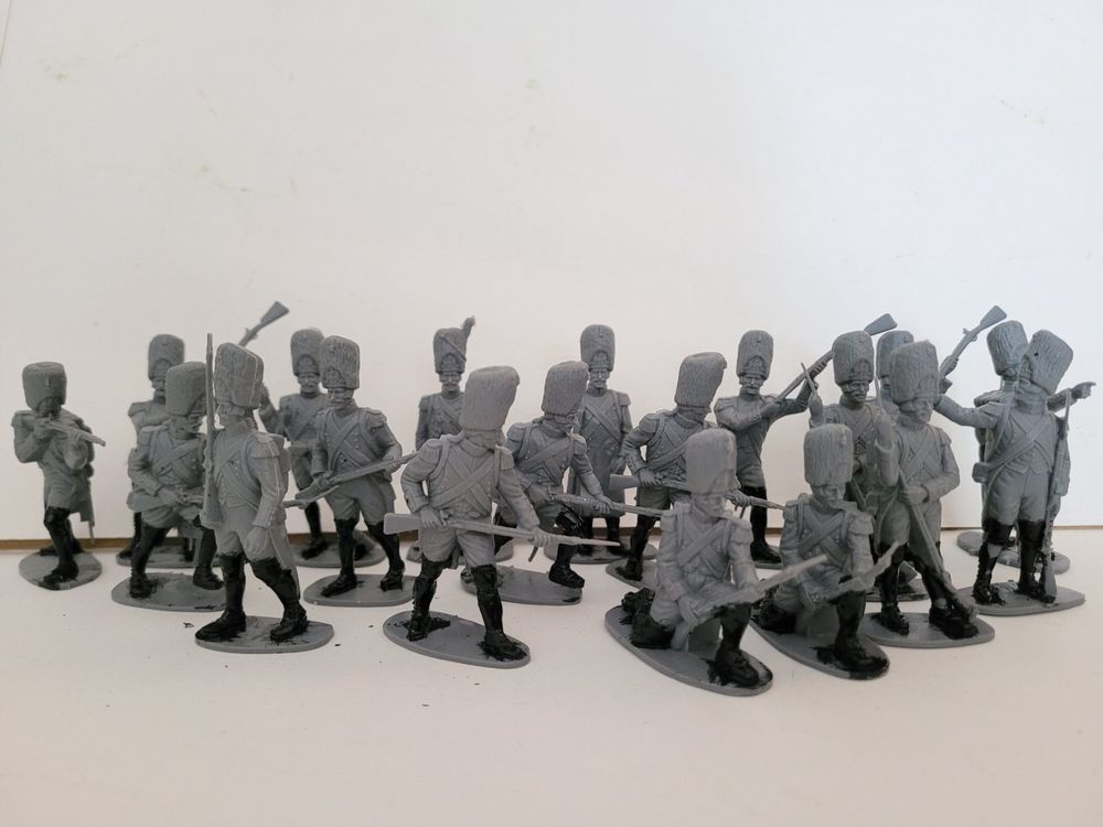 Coffret 7 Soldats En étain CBG - Infanterie Napoléon III - Second Empire
