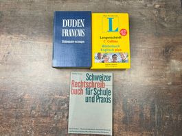 Alte Duden Rechtschreibbücher Französisch englisch