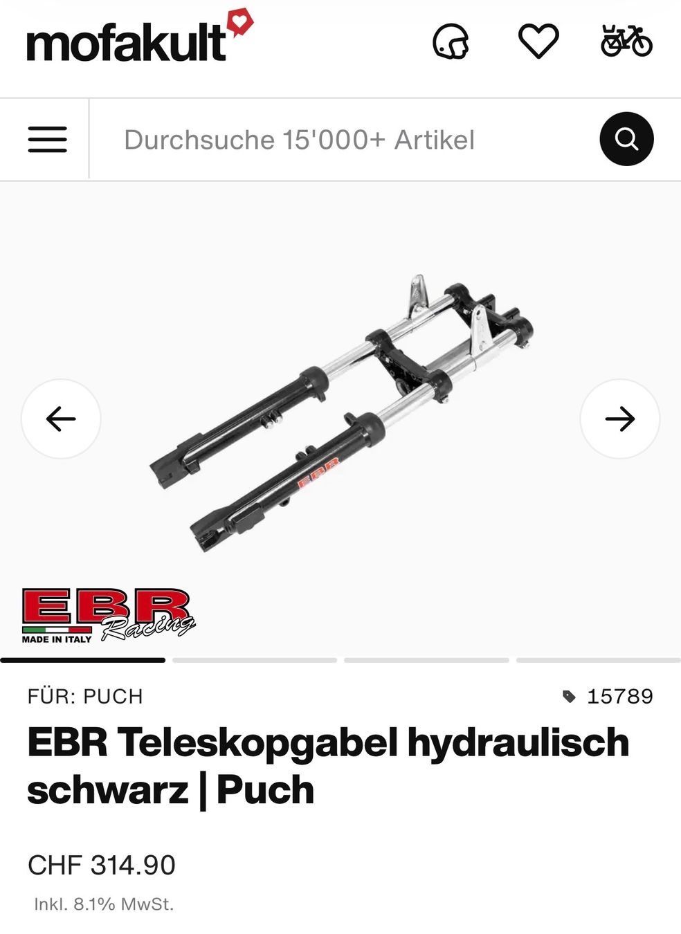Forchette: Puch Gabel Ebr – Usato da Langwiesen venduto da Schwedenpanzer88 4