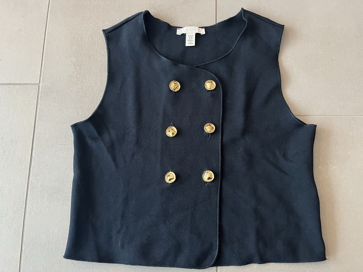H&M Gilet & Giacche senza maniche: Strickweste navy XS neu – Nuovo (secondo la descrizione) da Birrwil venduto da vanyboo
