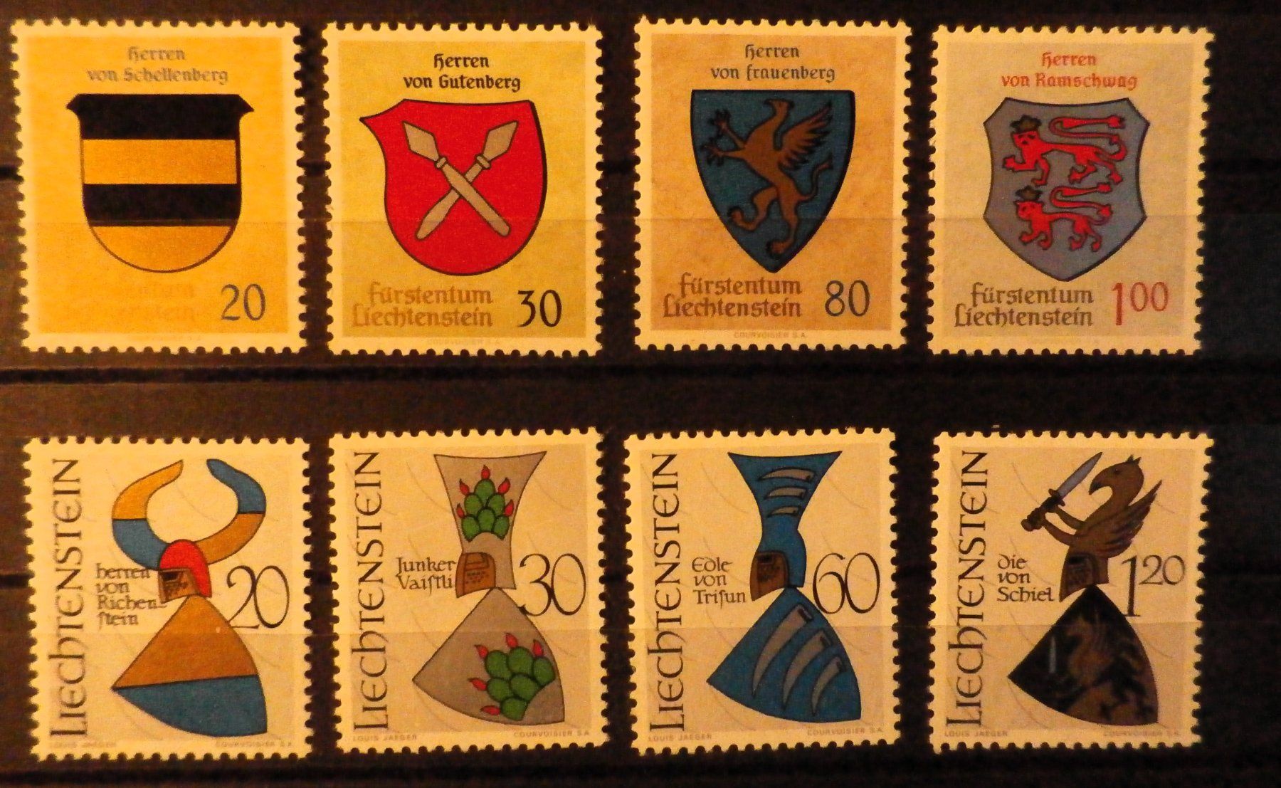 Alle Briefmarken: FL Wappenserien 1965/66 ** – Gebraucht aus Kehrsatz von Bernherb2
