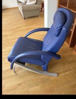 Rolf Benz Relaxsessel Leder blau guter Zustand