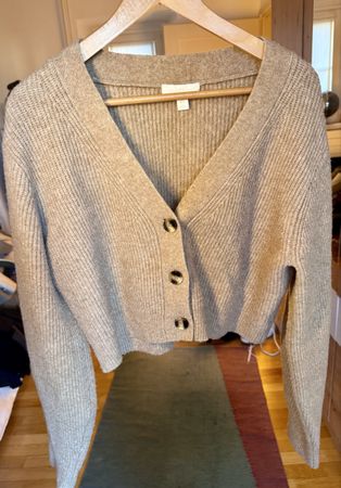 Cardigan corto beige