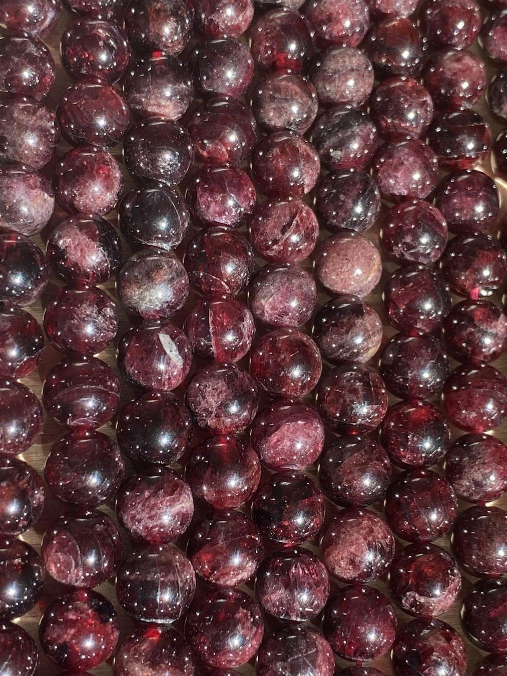 Pietre preziose: Strang echte Granat Kugeln / stone beads 8 mm – Nuovo e nell'imballaggio originale da Niederrohrdorf venduto da Ytobi