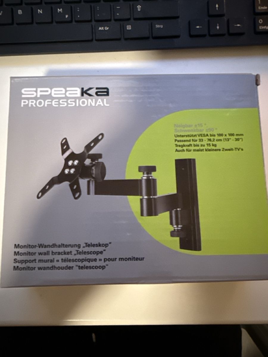 Bildschirmhalterung: Monitor Wandhalterung neue – Neu und originalverpackt aus Oberriet SG von Petros.