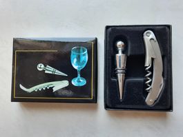 Korkenzieher/Sackmesser/Flaschenöffner & Zapfen