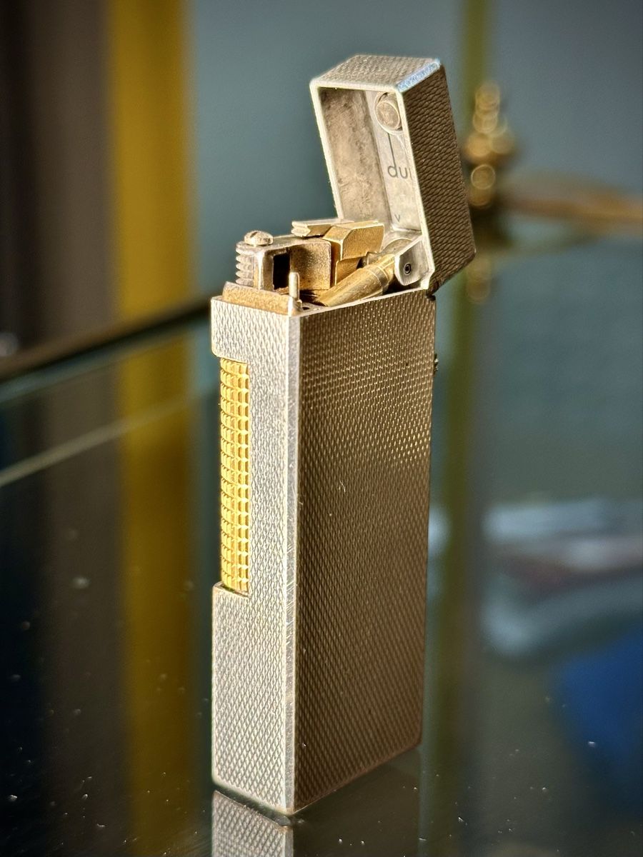 Dunhill Feuerzeuge: Dunhill Rollagas Silver & Gold – Gebraucht aus Zürich von RatsTreasure 5