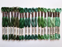 Anchor Vintage Palette Waldgrü – 20 x Mouliné Baumwolle