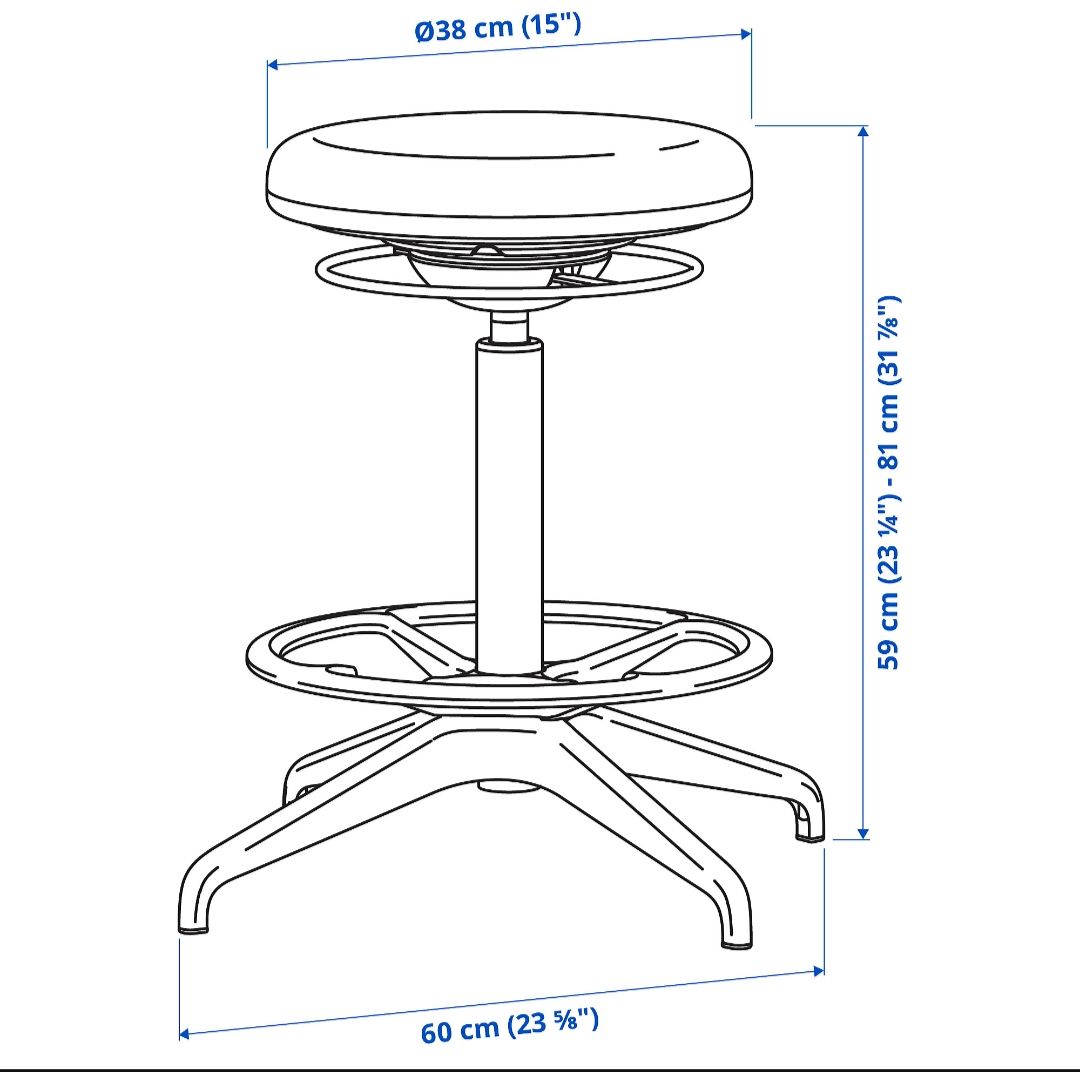 Ikea Stühle: LIDKULLEN IKEA active sit/ stand support  – Gebraucht aus Thalwil von mal_7wkz 3