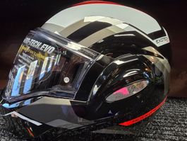 Casque Scorpion Exo-Tech Evo Furio noir/rouge