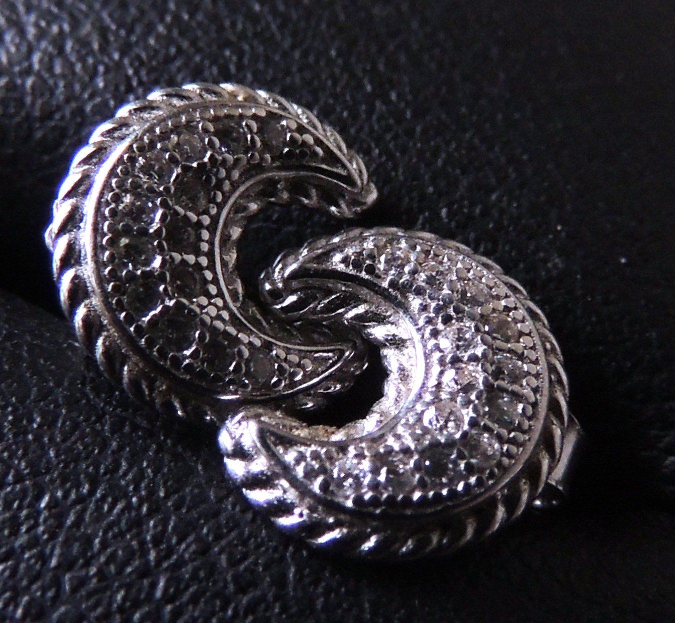 Orecchini pendenti & Orecchini a lobo: Silber 925 Ohrstecker Zirkonia 9 mm – Nuovo (secondo la descrizione) da Waldenburg venduto da schaller707