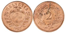 2 Rappen von 1920 (sehr schön)