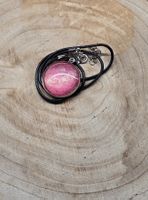 Halskette mit Cabochon Anhänger rosé gold Neu