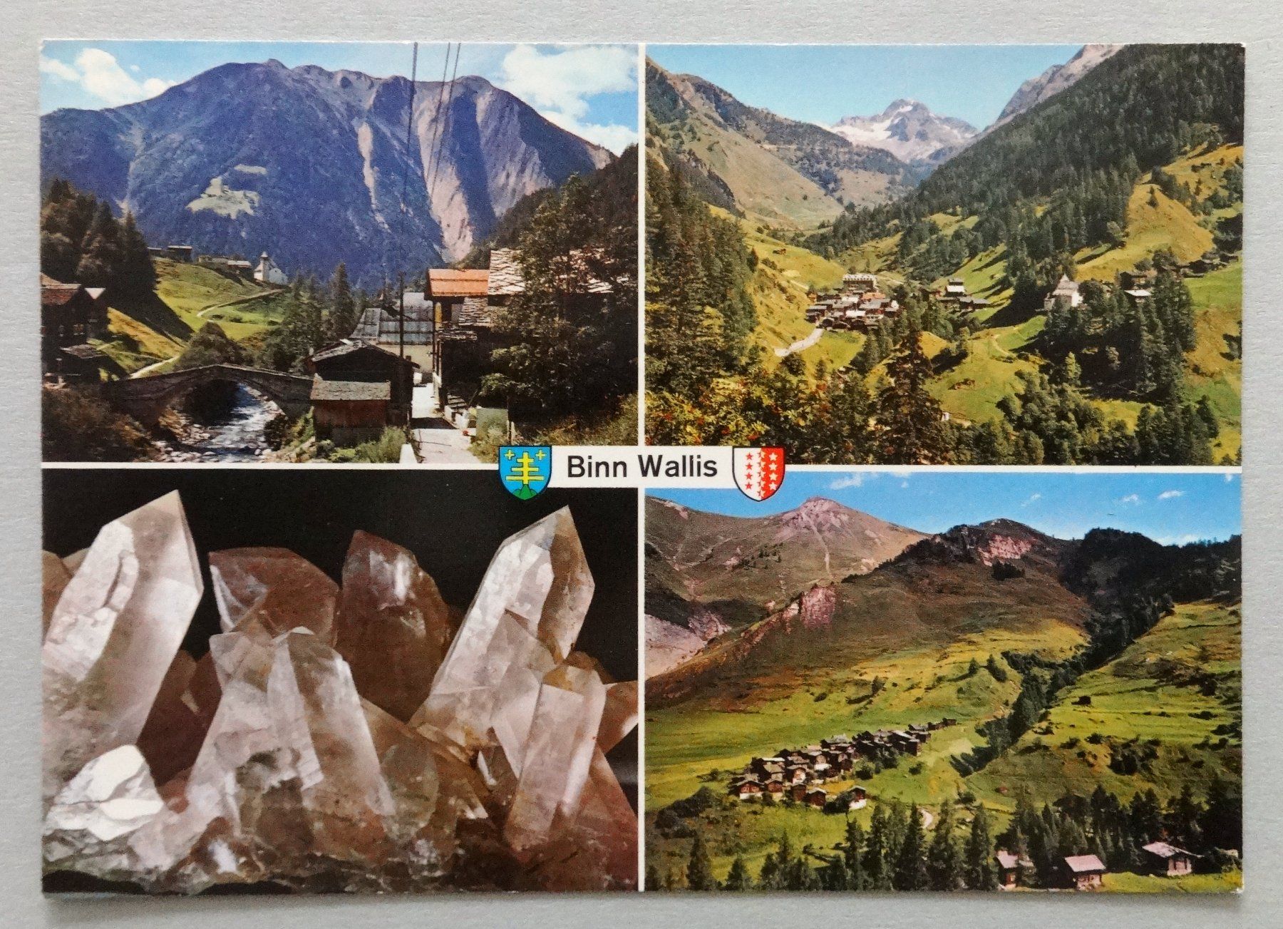 Ansichtskarten: Binn 1401 m, Wallis – Gebraucht aus Fétigny von Billy2miny