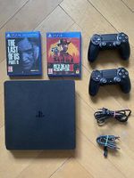 PS4 Slim 1To + 2 Manettes V2 + RDR2 & Last of Us 2
