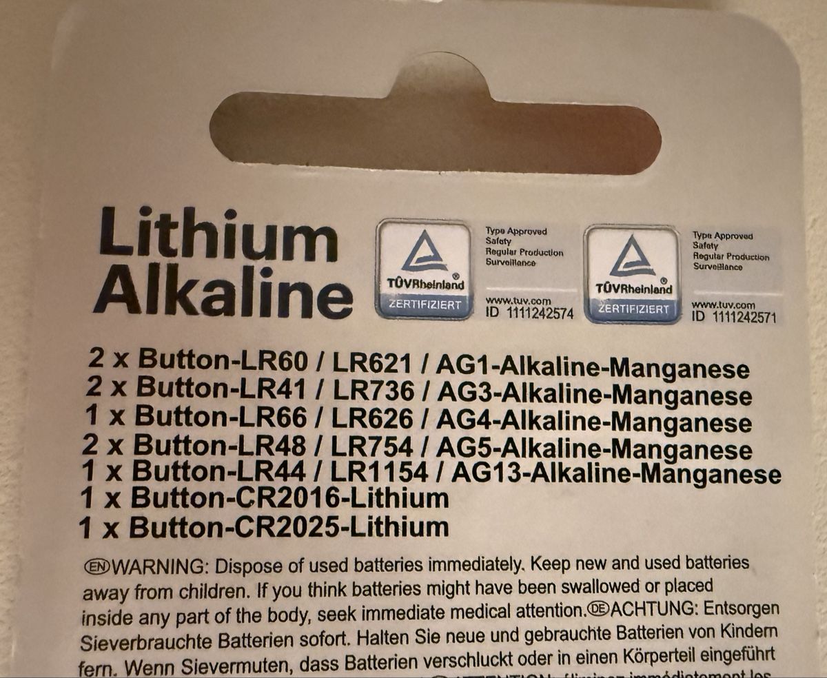 Akkus & Batterien: Lithium Knopfbatterien – Neu und originalverpackt aus Steinhausen von est_tt5v 1