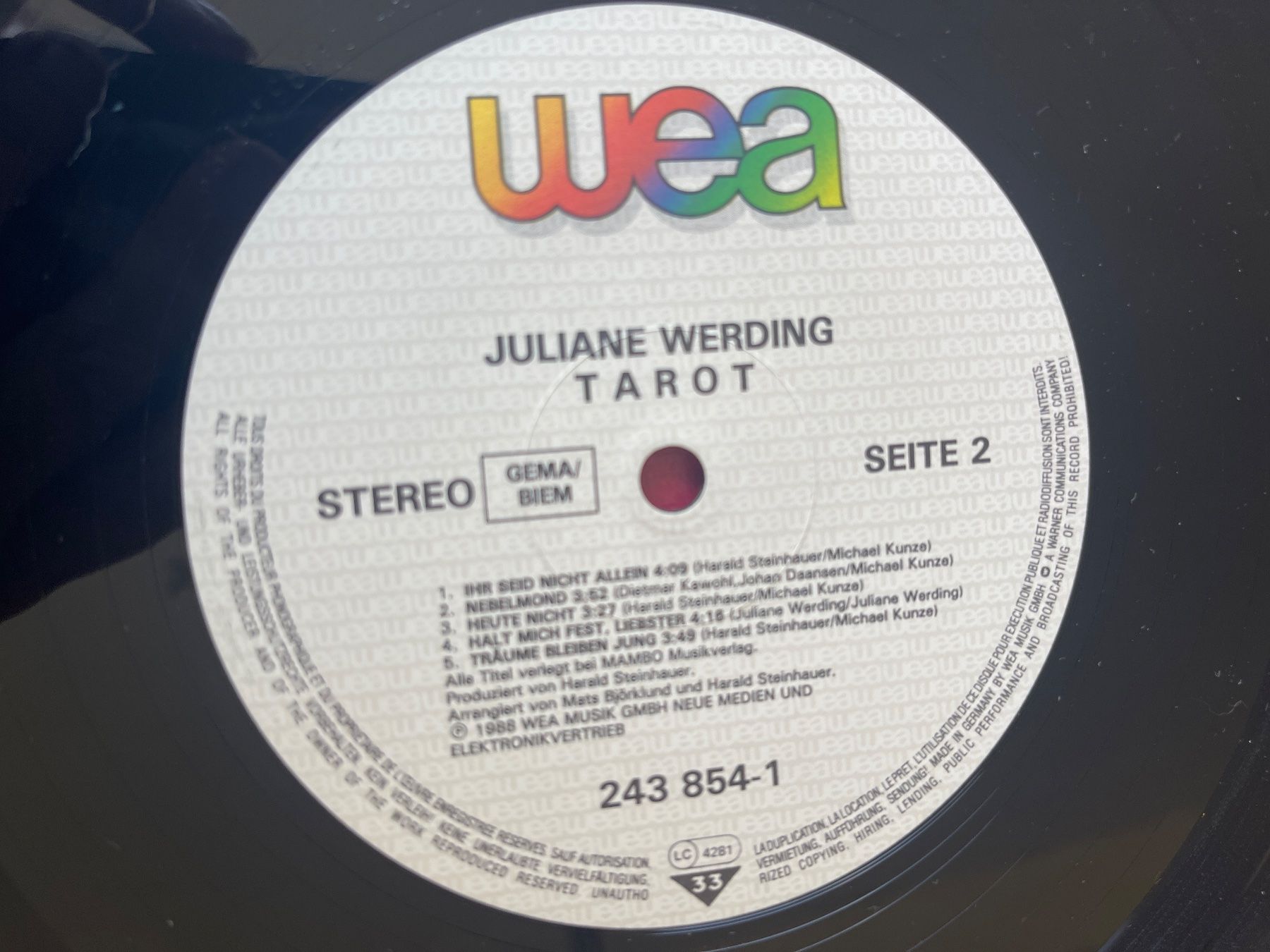 Dischi in vinile: A499/Juliane Werding - Tarot – Usato da Frutigen venduto da Philippe_jsp 2