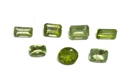 7x Péridots 10.16 ct  - Valeur 400.- Fr