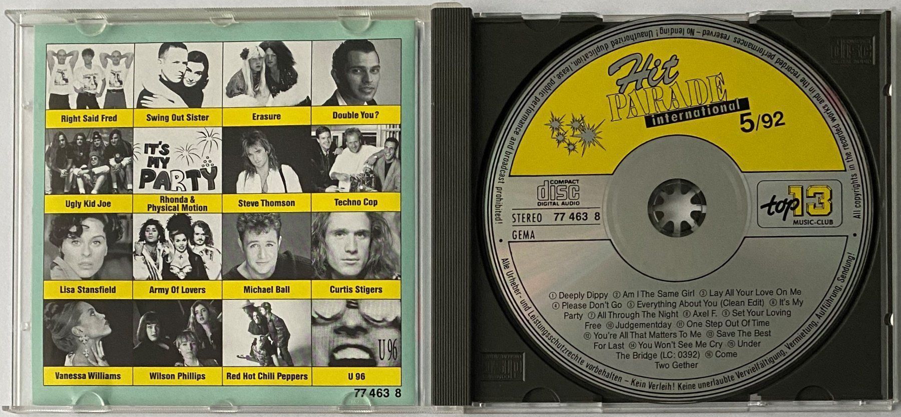 CD: Hit Parade International 5/92 – Usato da Flums venduto da Asquillo 2