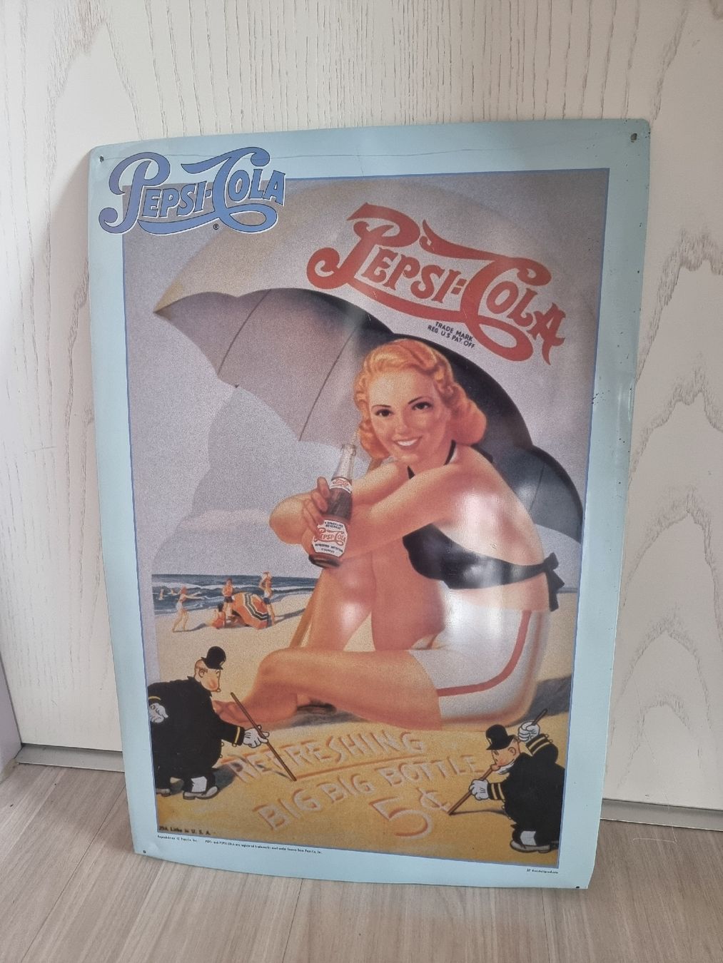 Pepsi Insegne: Pepsi-Cola Blechschild "Sonnenschirm" - alt limitiert – Usato da Uetendorf venduto da .Eidgenosse. 2