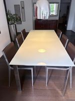 Esstisch mit 6 Lederstühlen