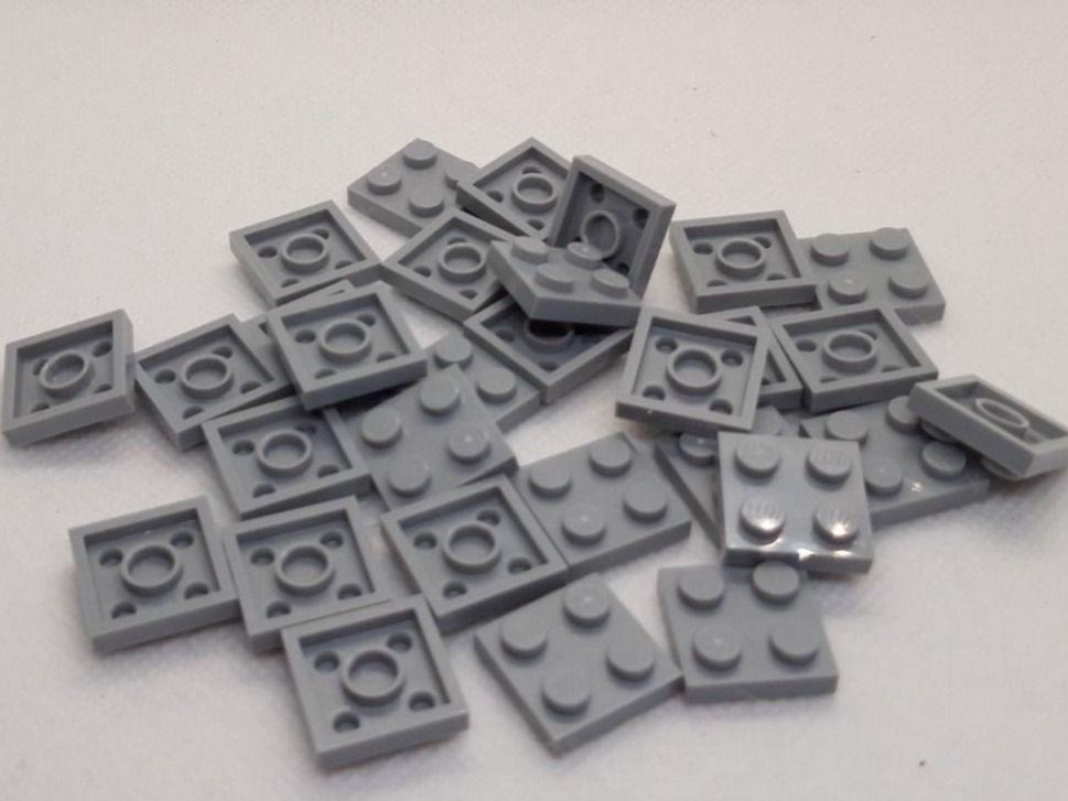 Lego Spielzeuge: Lego 30 Stk. Plate 2x2 (medium stone grey) – Neu (gemäss Beschreibung) aus Inwil von Dokyiioto 1
