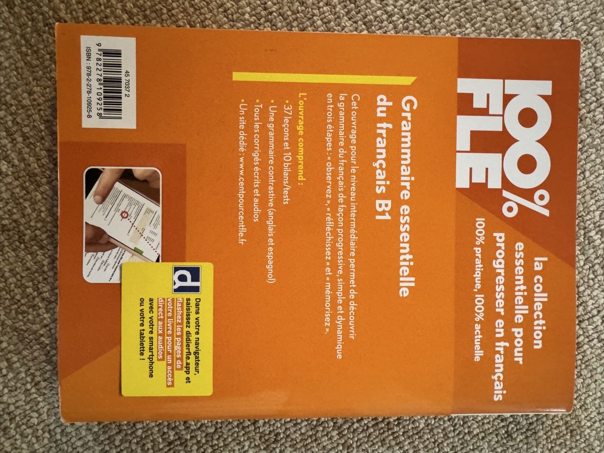 Libri: Französisch Grammatik B1 100% FLE Didier gebraucht – Usato da Roggwil BE venduto da doao 1