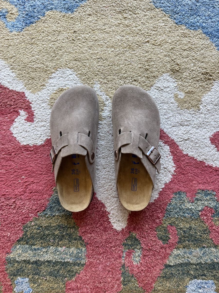 Birkenstock Scarpe da donna: Birkenstock Boston Dark Gray – Nuovo (secondo la descrizione) da Zürich venduto da got_65jg