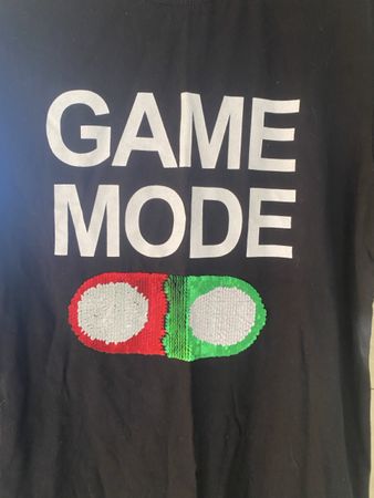 Cooles Gamer T-Shirt Gr. 164 mit Pailletten