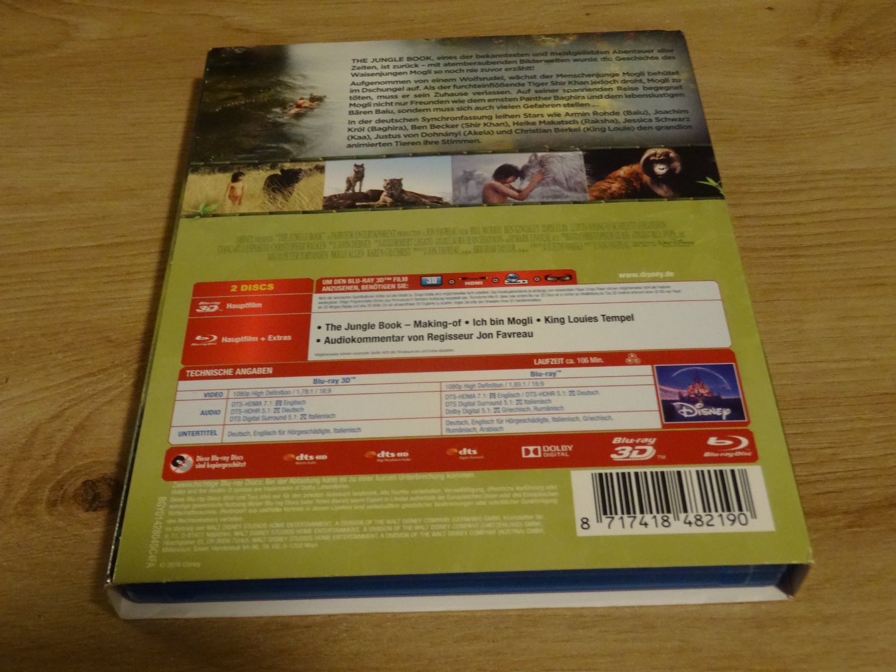 Tous les DVDs: The Jungle Book 3D + 2D BLU-RAY – D'occasion à Olten par Disc-Verkauf 1