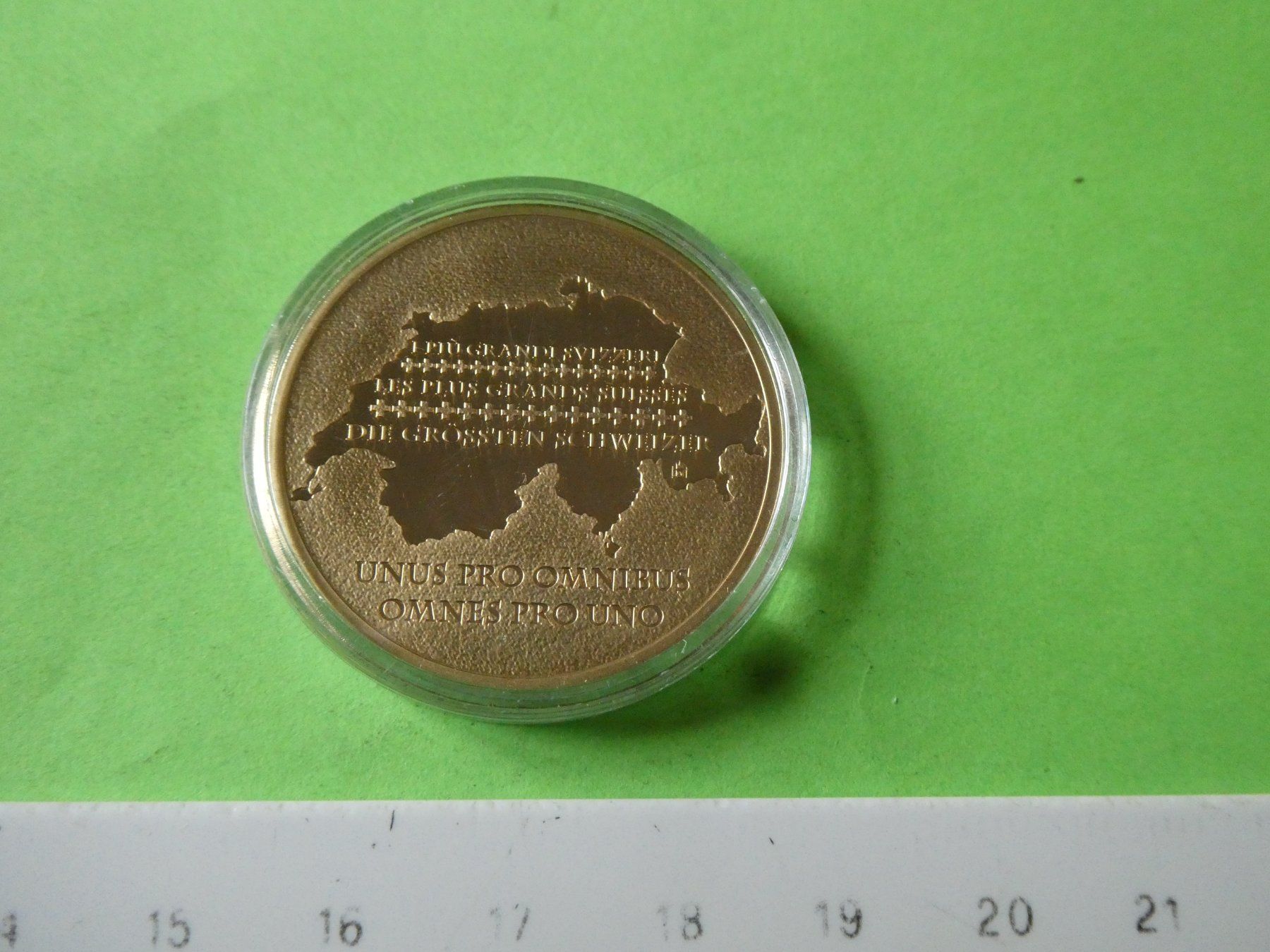 Medaglie: Schweiz,  vergoldete Medaille 33 mm PP,  Albert Einstein – Usato da Hinterforst venduto da Rohusri 1
