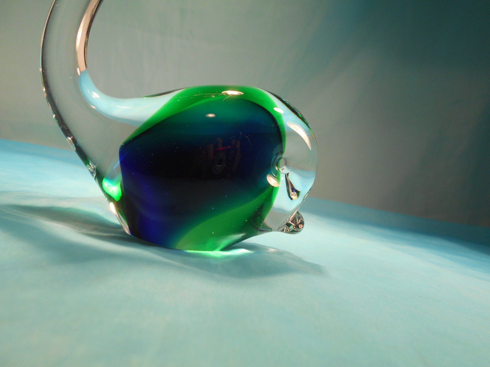 Statuette: Delphin, Glas, blau-grüne Einlage – Nuovo (secondo la descrizione) da Bellach venduto da JingleCherry 4
