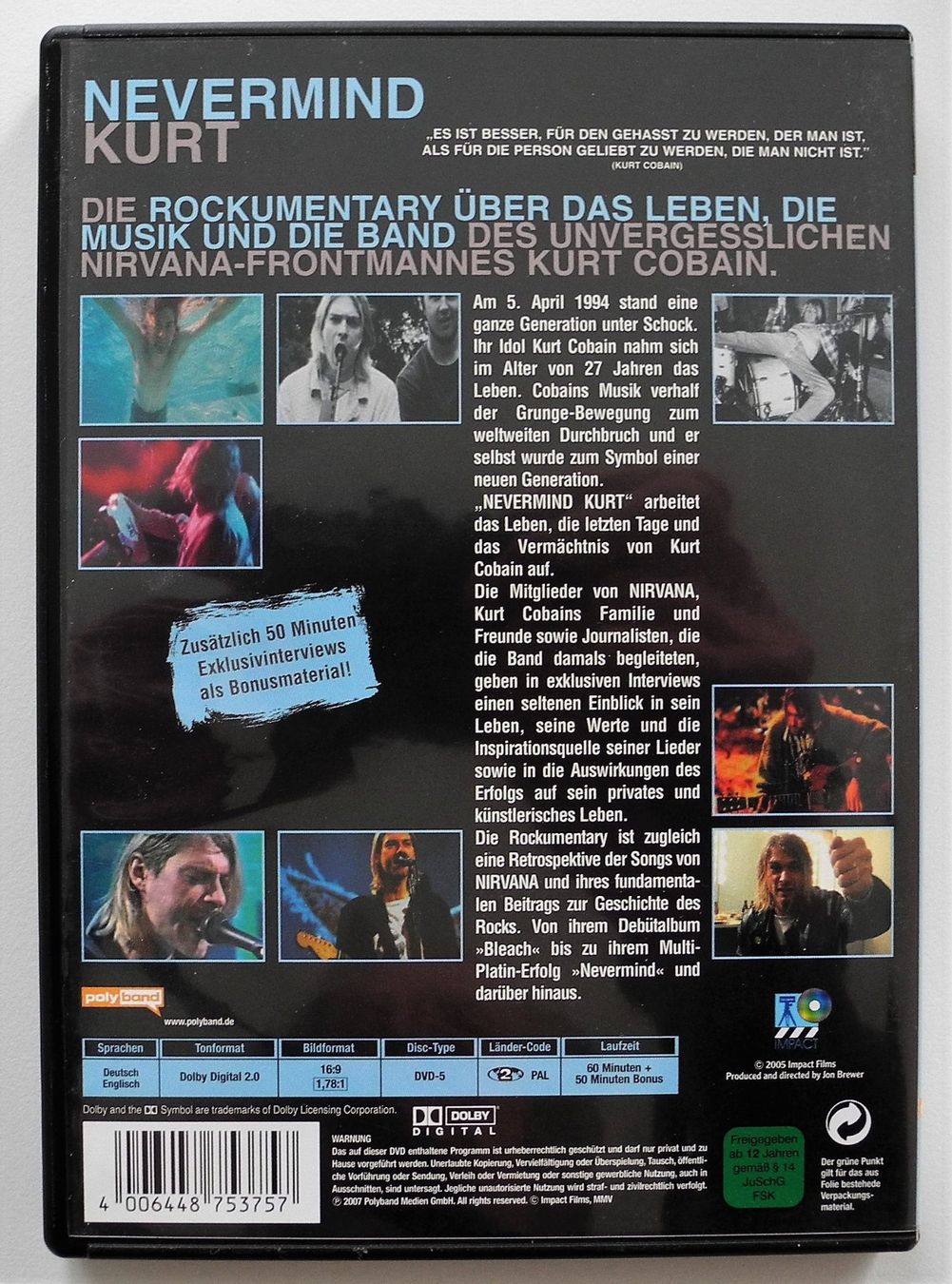 CD: NEVERMIND Kurt Cobain ALL APOLOGIES NIRVANA Grung Rock USA – Usato da Schlossrued venduto da Hier_und_Jetzt 1