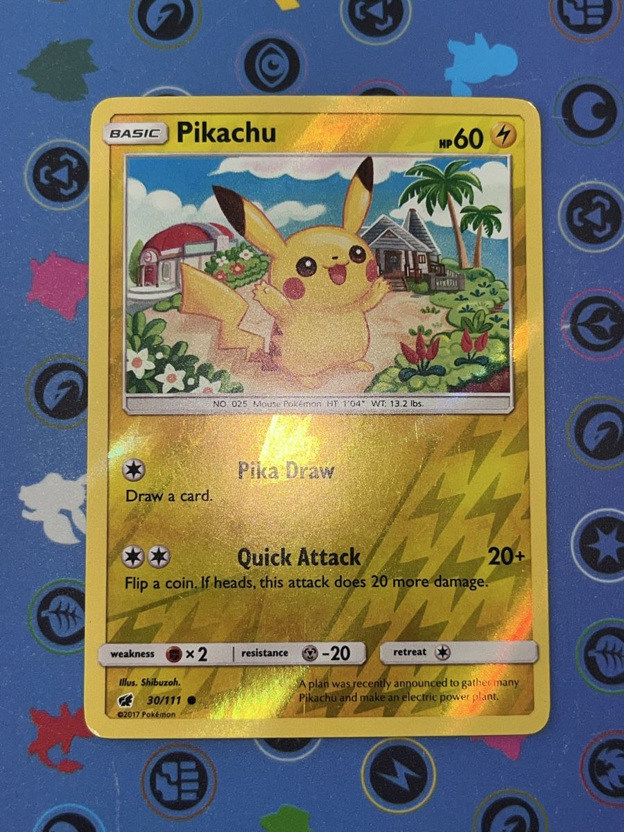 Pokémon Sammelbilder & Trading cards: Pokémon card Pikachu Reverse 30/111 EN – Gebraucht aus Le Grand-Saconnex von Koko.hime_