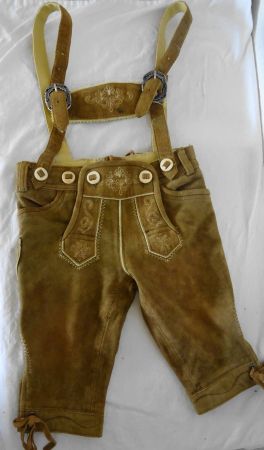 ALMSACH Kinder Lederhosen Trachtenhose Gr. 86 Oktoberfest