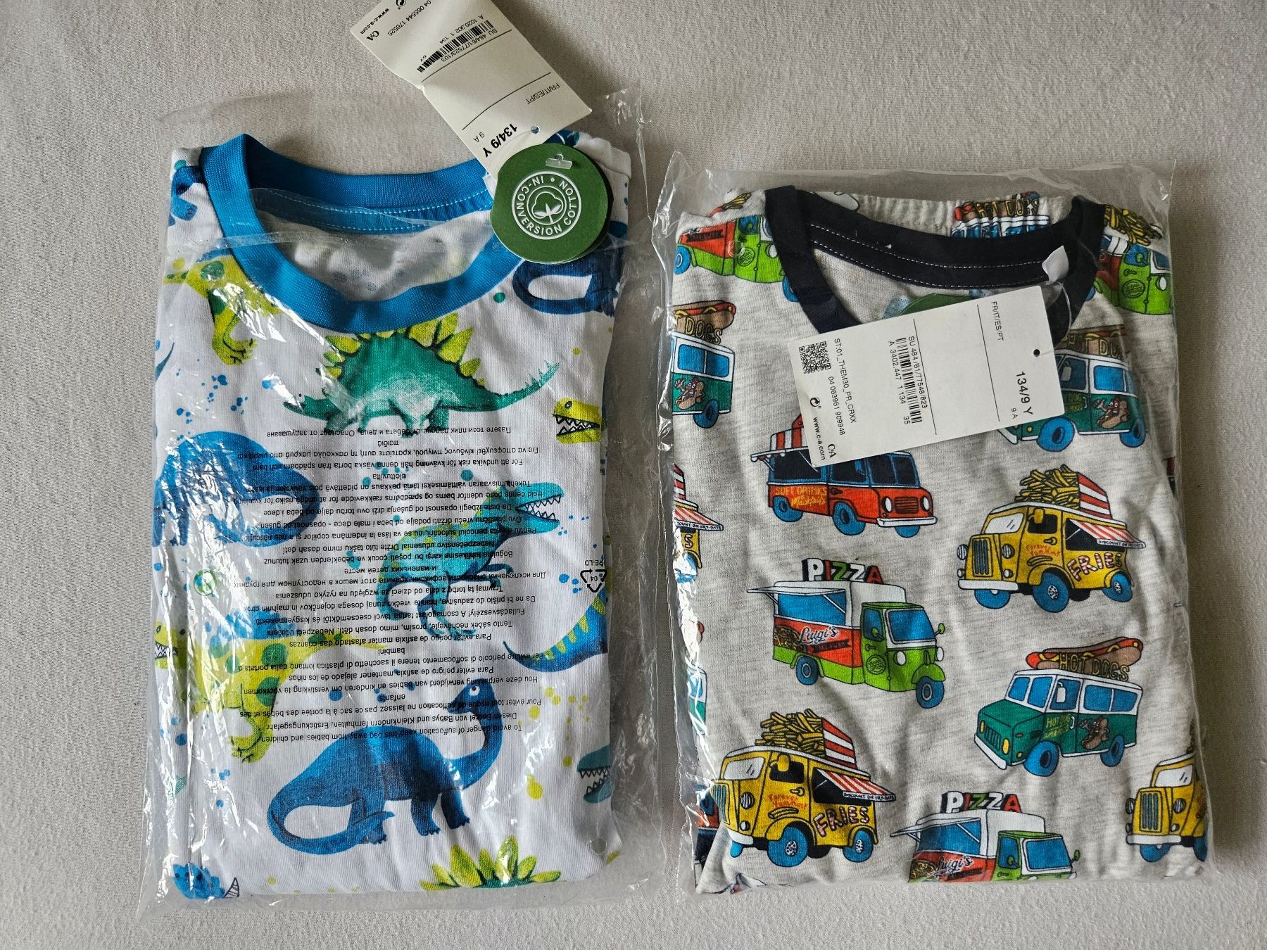 C&A Pigiama & Simili: NEU Set 2 Langarm Pyjama Gr. 134 – Nuovo e nell'imballaggio originale da Unterengstringen venduto da saraman