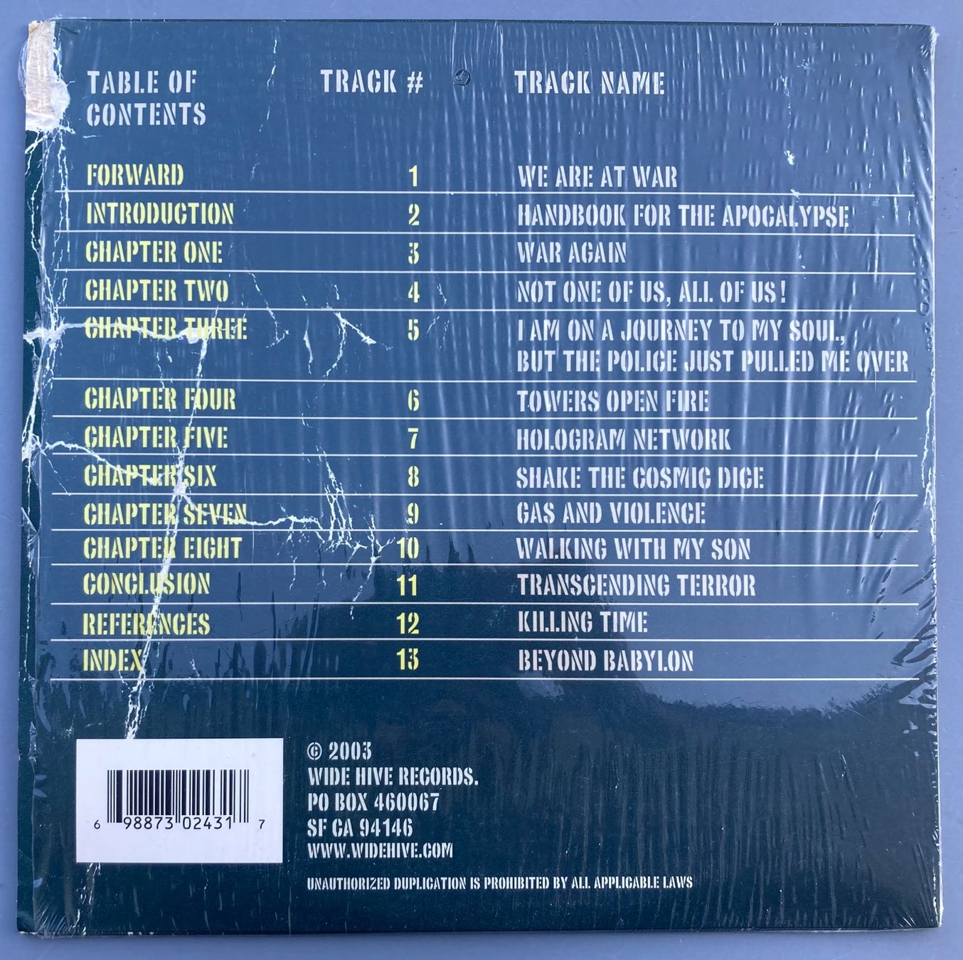 Vinyles: VARIABLE UNIT - HANDBOOK FOR THE APOCALYPSE – D'occasion à Poliez-Pittet par Newtown-Records 1